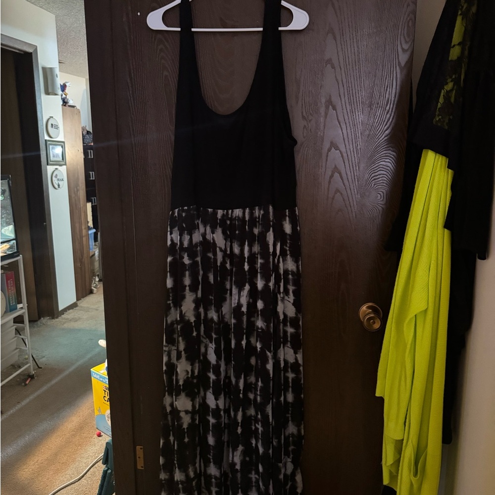 Torrid Chic Black and White Maxi Dress 4X